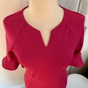 Bright Pink Curvy Ladylike dress